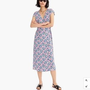 J.Crew floral wrap dress XSP